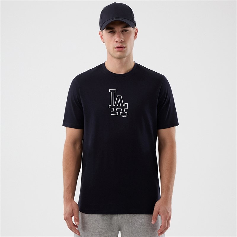 New Era Herre Los Angeles Dodgers T-shirt Navy - Billede 1