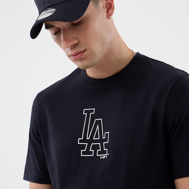 New Era Herre Los Angeles Dodgers T-shirt Navy - Billede 3