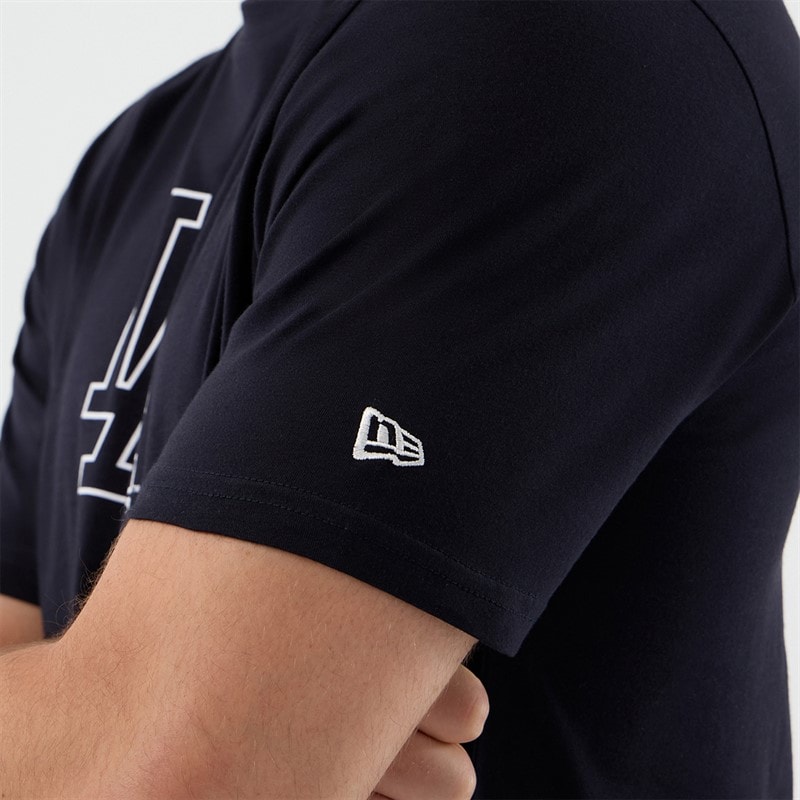 New Era Herre Los Angeles Dodgers T-shirt Navy - Billede 4