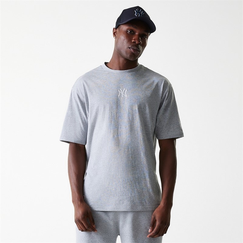 New Era Herre New York Yankees T-shirt Grey Med - Billede 1