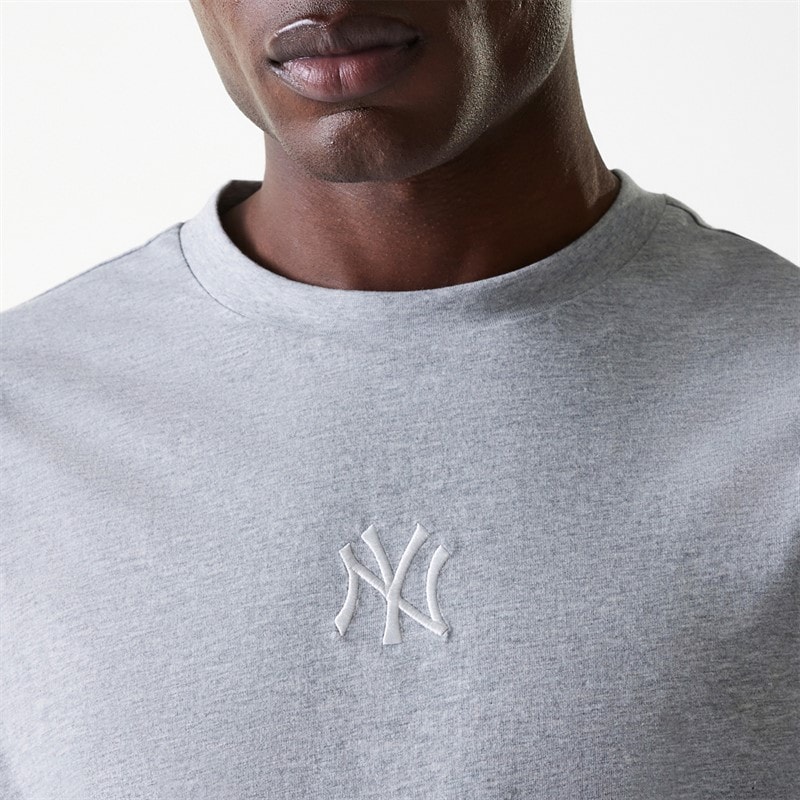 New Era Herre New York Yankees T-shirt Grey Med - Billede 3