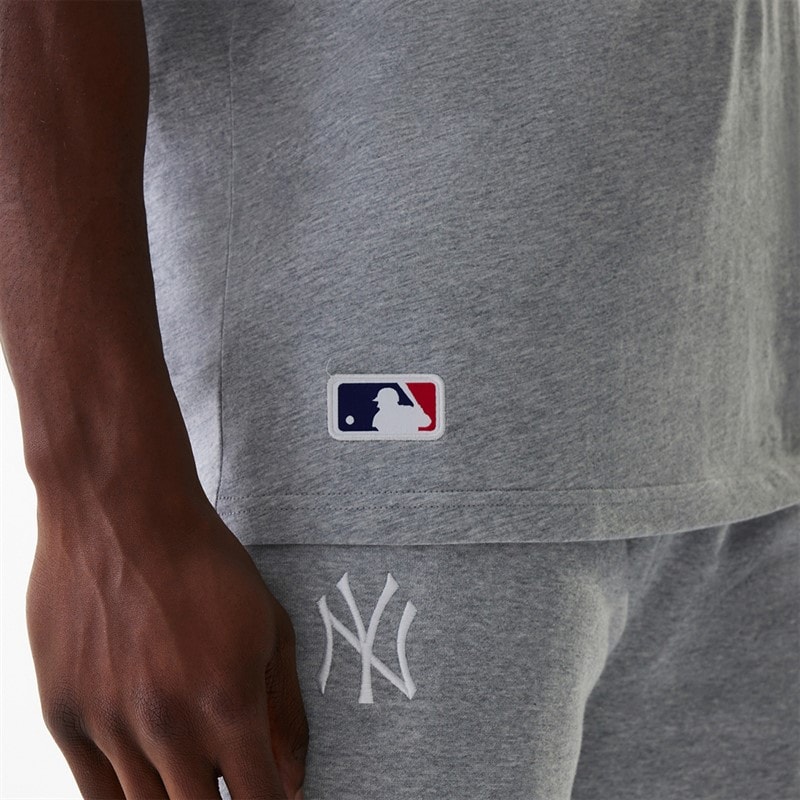 New Era Herre New York Yankees T-shirt Grey Med - Billede 4