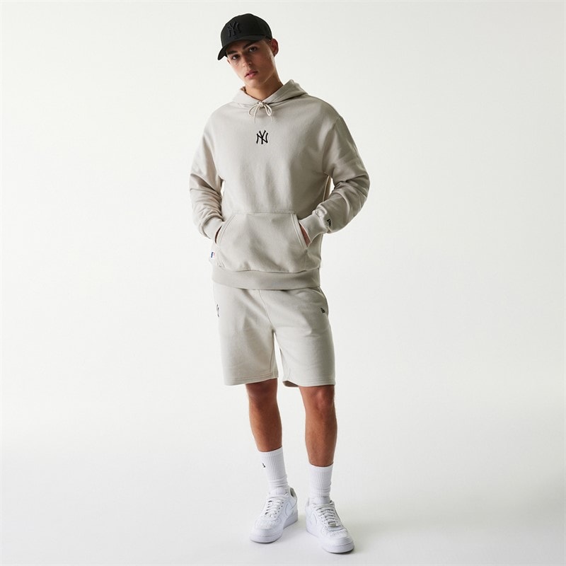 New Era Herre New York Yankees Hættetrøje Light Beige - Billede 5