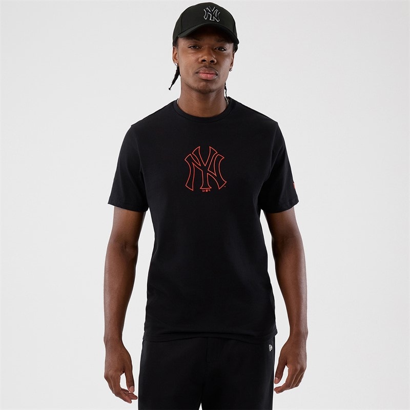 New Era Herre New York Yankees T-shirt Sort - Billede 1