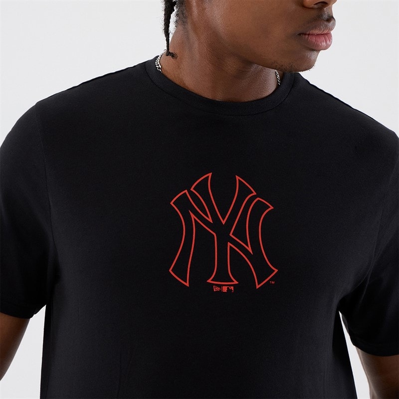 New Era Herre New York Yankees T-shirt Sort - Billede 3