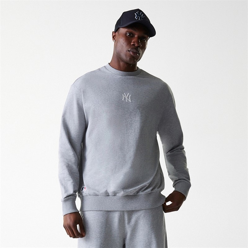 New Era Herre New York Yankees Sweatshirt Grey Med - Billede 1