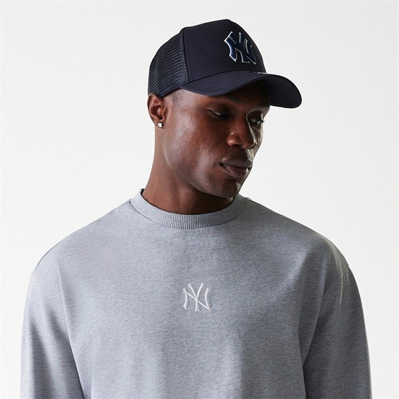 New Era Herre New York Yankees Sweatshirt Grey Med - Billede 3