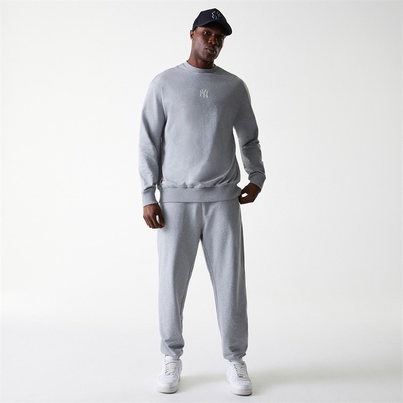 New Era Herre New York Yankees Sweatshirt Grey Med - Billede 5