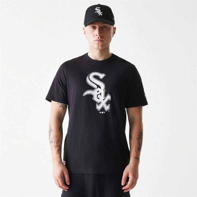 New Era Herre Chicago White Sox T-shirt Sort - Billede 1