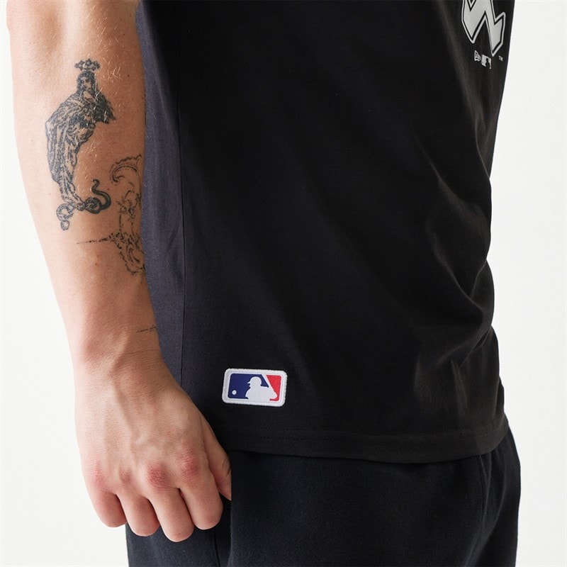 New Era Herre Chicago White Sox T-shirt Sort - Billede 4