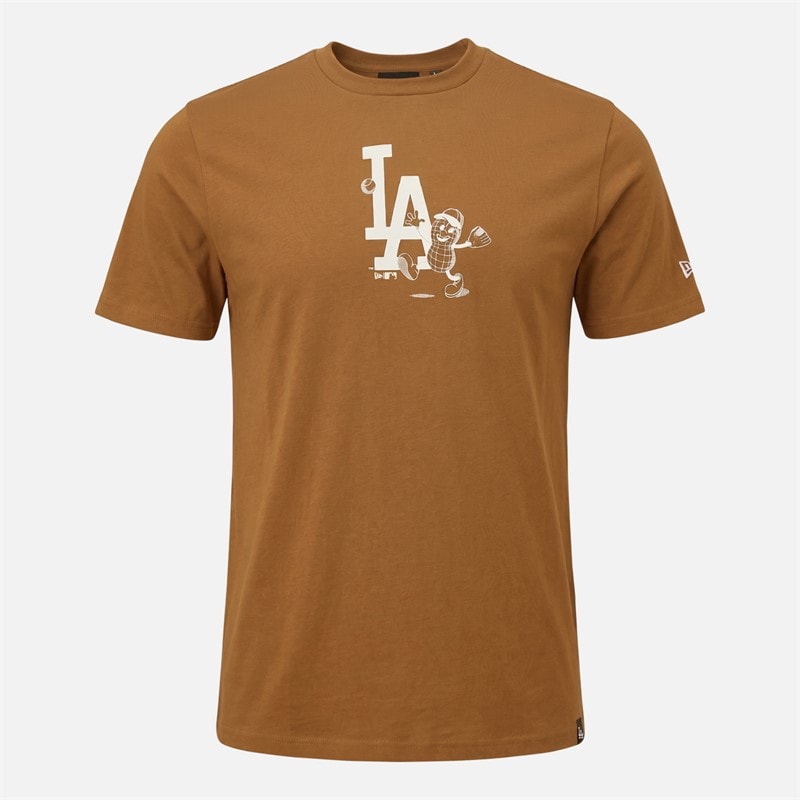 New Era Los Angeles Dodgers T-shirt Med Brown - Billede 1