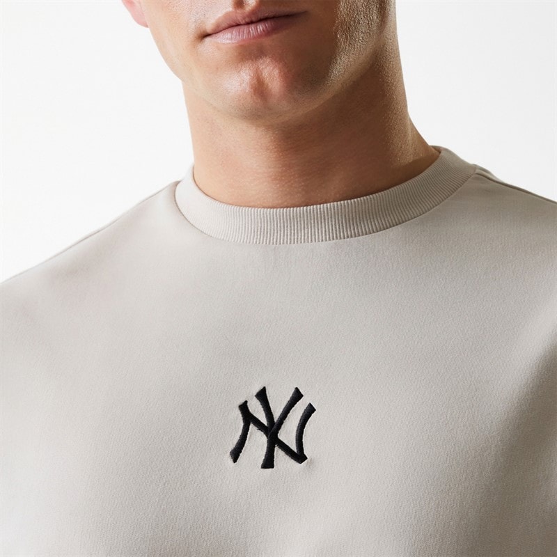 New Era Herre New York Yankees Sweatshirt Light Beige - Billede 5