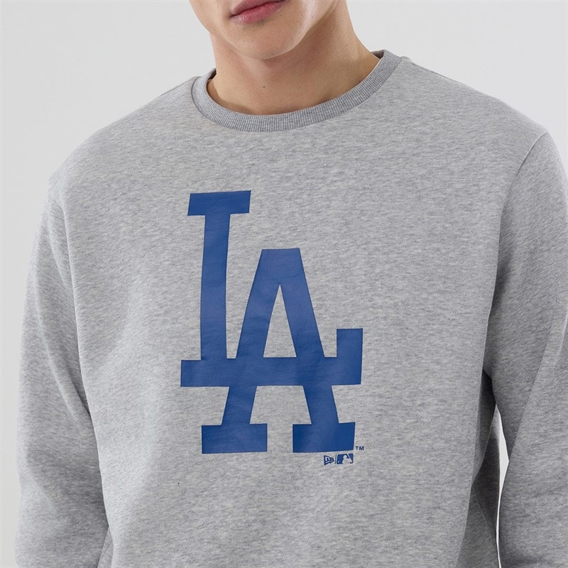 New Era Herre Los Angeles Dodgers Sweatshirt Grey Med - Billede 3