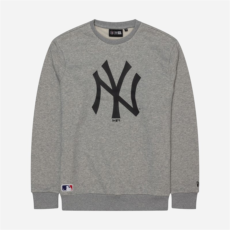 New Era Herre New York Yankees Sweatshirt Heather Grå/Hvid Hgrwhi