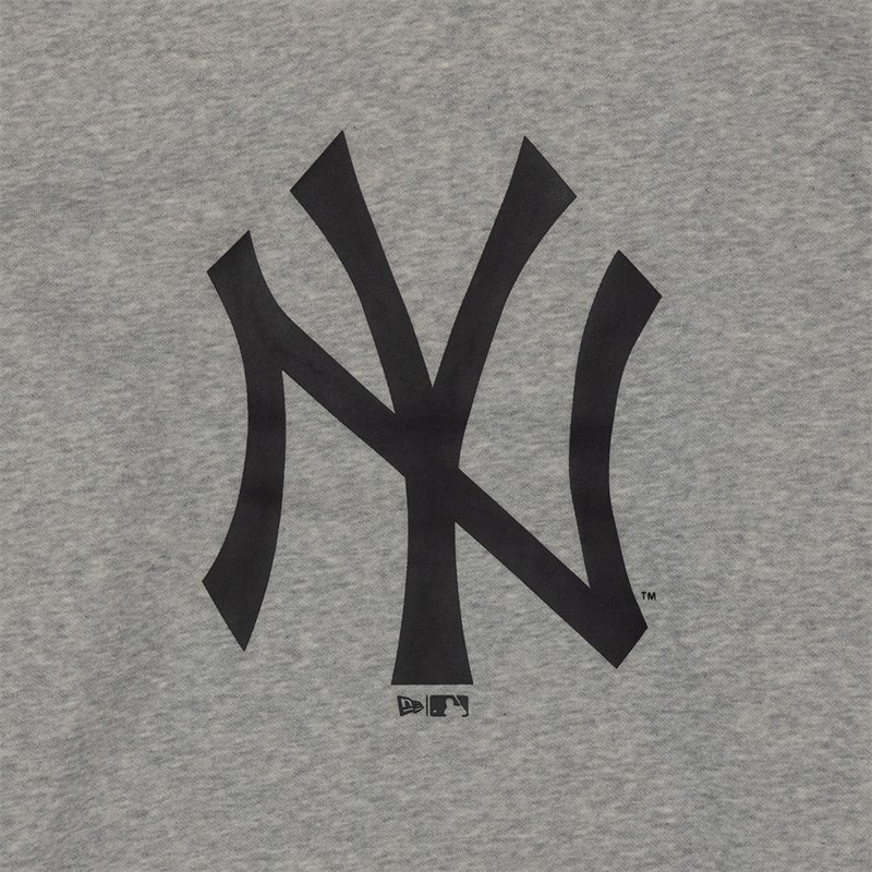 New Era Herre New York Yankees Sweatshirt Heather Grå/Hvid Hgrwhi - Billede 3