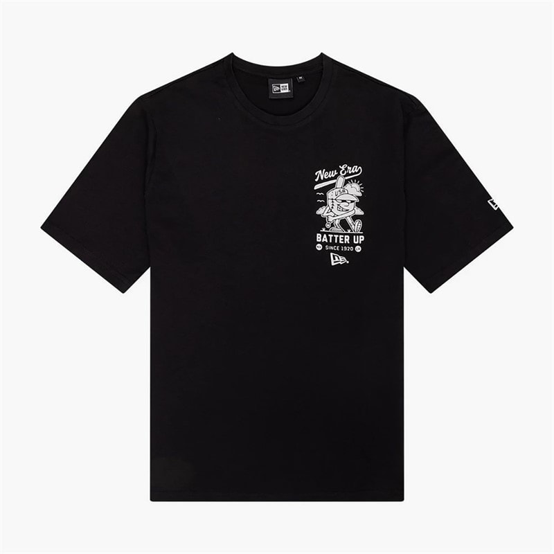 New Era Herre Grafisk T-shirt Sort Blk