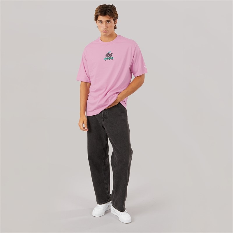 New Era Herre Graffiti Grafik T-shirt Fpk - Billede 4