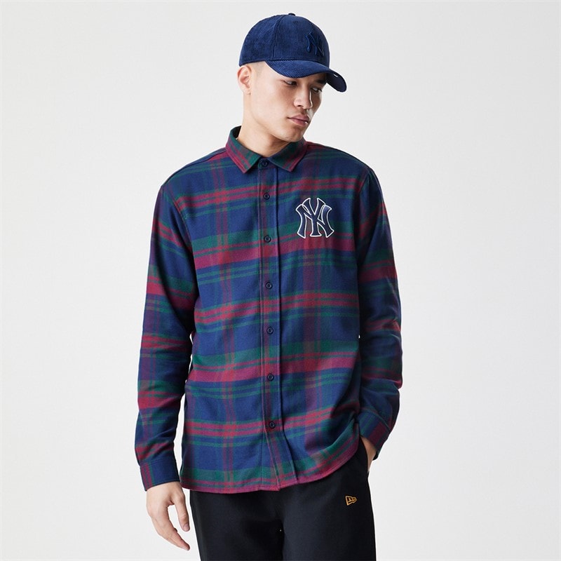 New Era Herre New York Yankees Tern Skjorte Navy Nvy