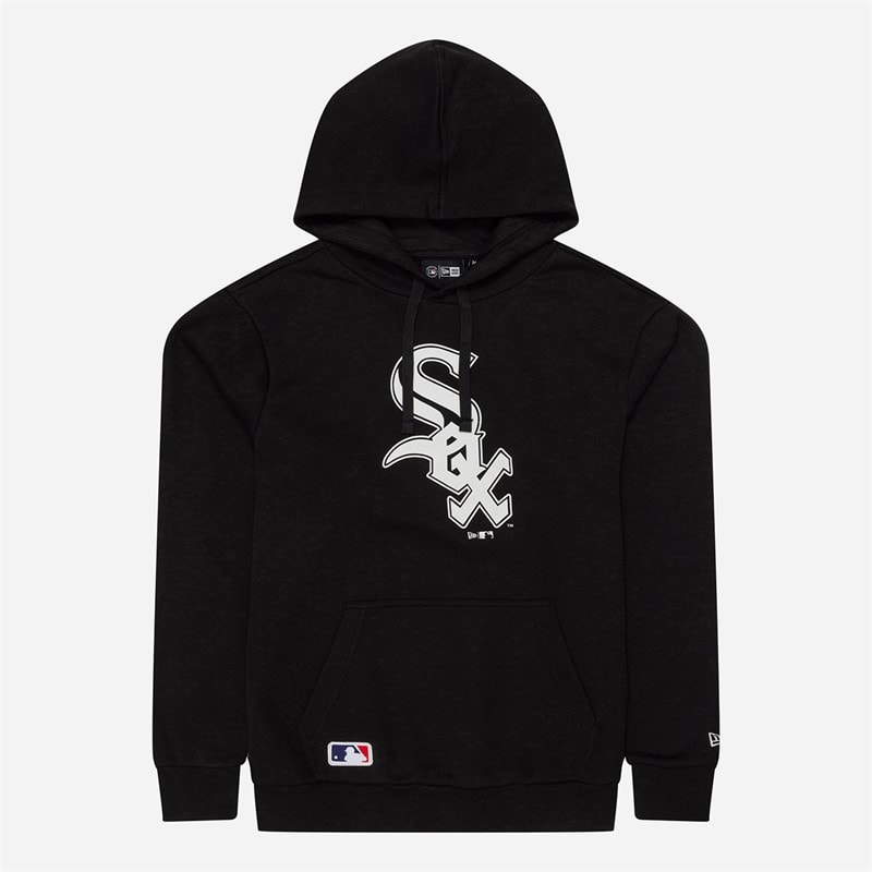 New Era Herre Chicago White Sox Hættetrøje Sort/Hvid Blkwhi