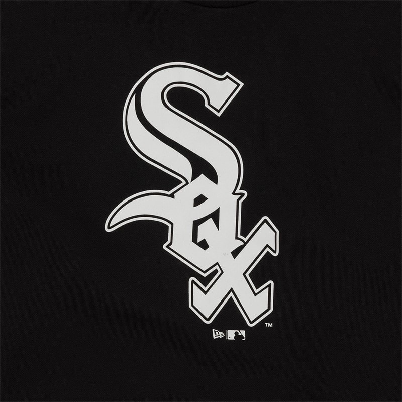 New Era Herre Chicago White Sox Hættetrøje Sort/Hvid Blkwhi - Billede 3