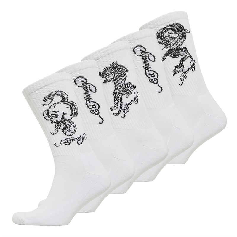 Ed Hardy Herre Garvan Sokker Flerfarvet - Billede 1