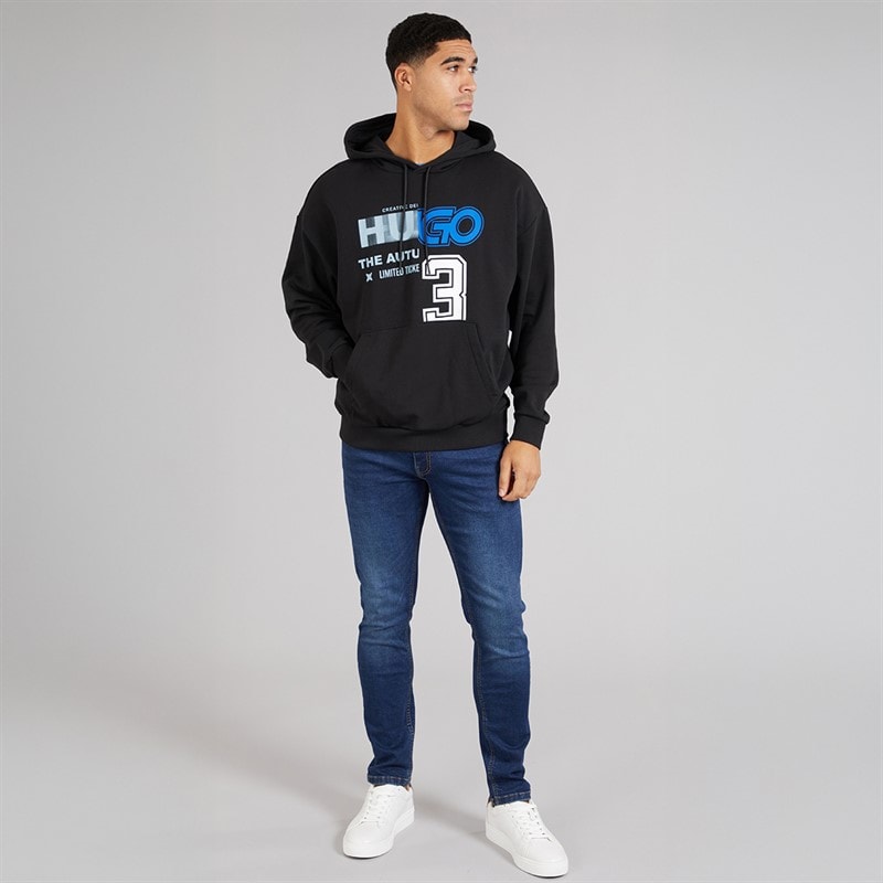 HUGO Herre Nesidi Sweatshirt Sort - Billede 3