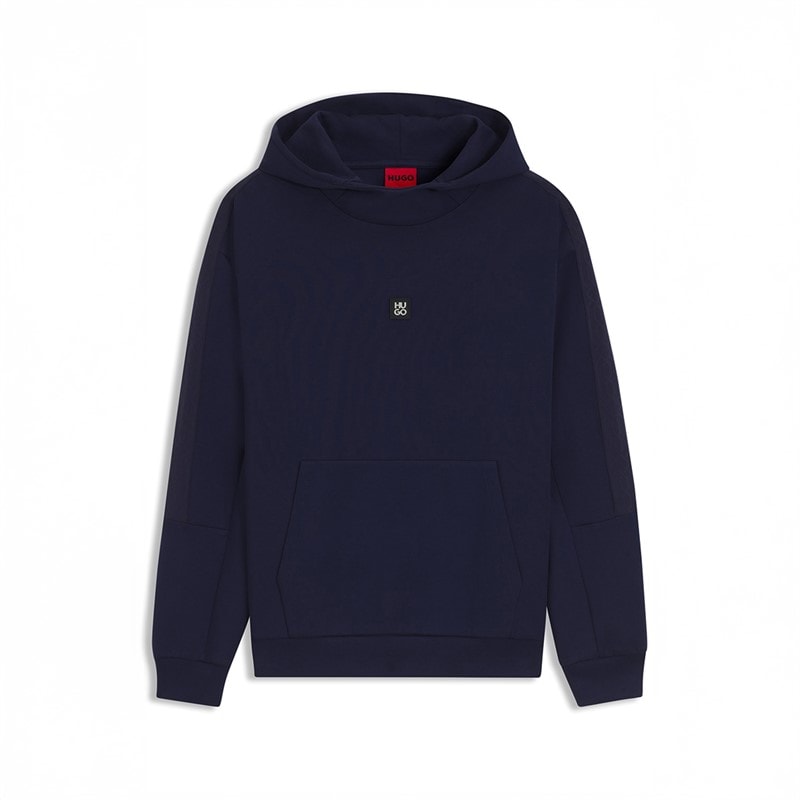 HUGO Herre Danovohood Hoodie Dark Blue - Billede 1
