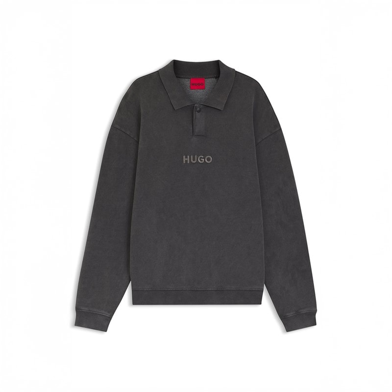 HUGO Herre Delwy Sweatshirt Dark Grey