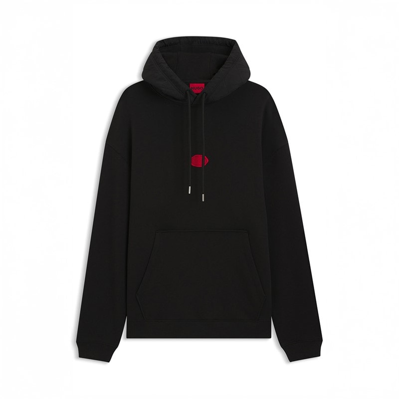 HUGO Herre Dilvano Hoodie Sort