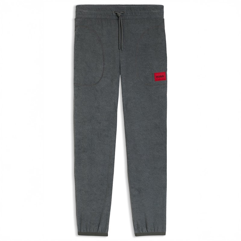 HUGO Herre Frotté Joggers Dark Grey - Billede 1