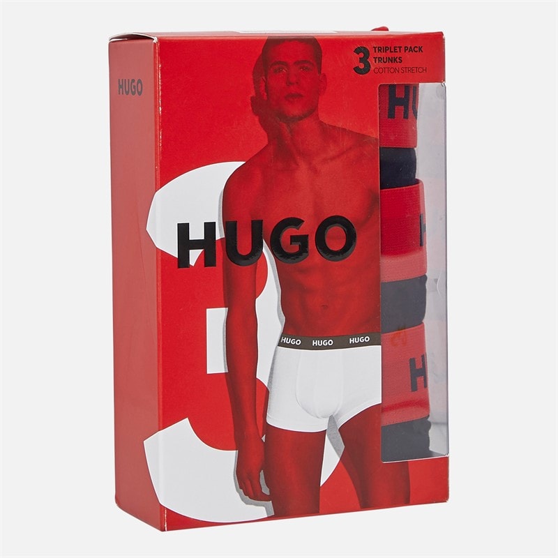 HUGO Herre Tre Pakke Trusser Sort - Billede 2