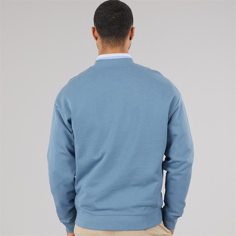 HUGO Herre Dapocrew Sweatshirt Open Blue - Billede 2