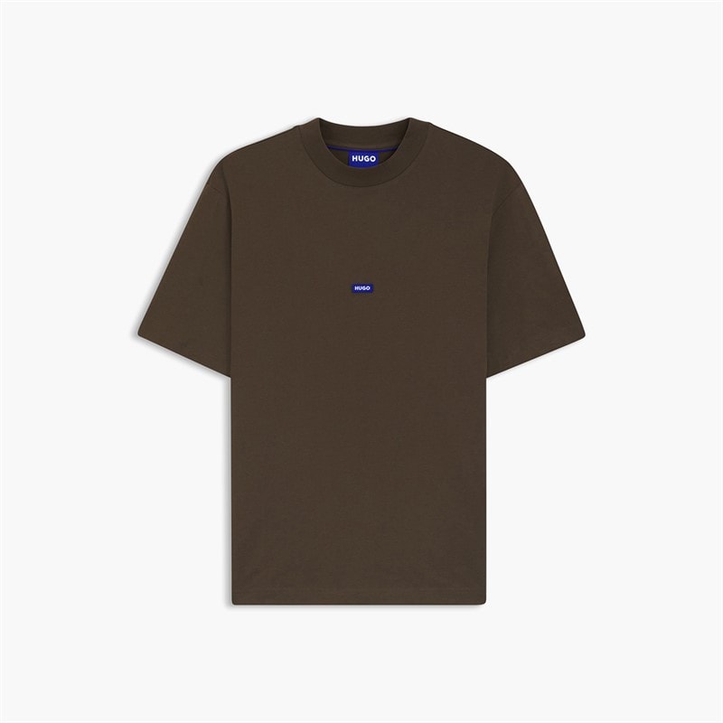HUGO Herre Nieros T-shirt Dark Brown
