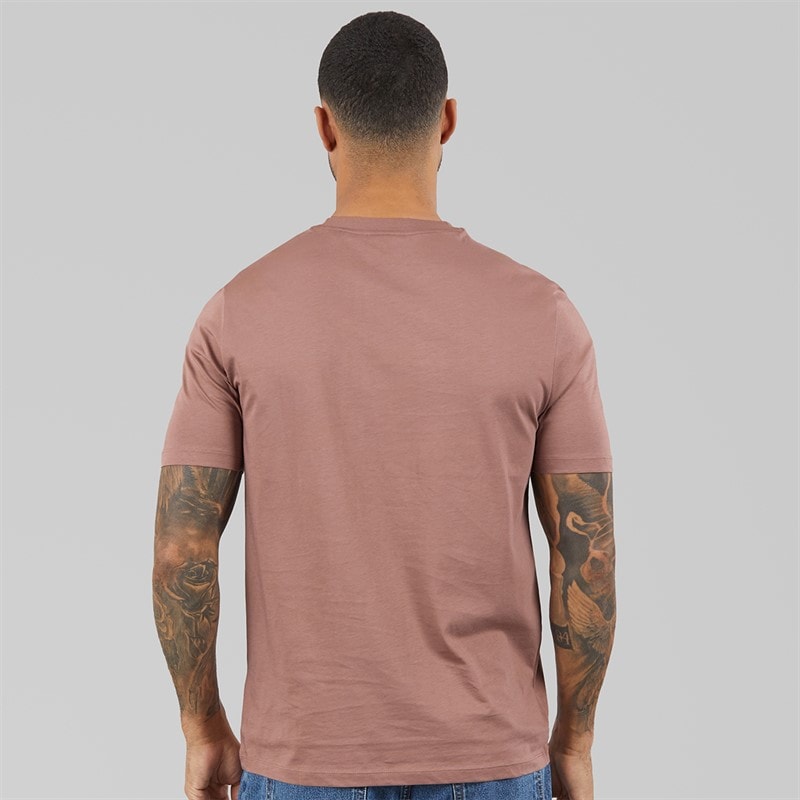 HUGO Herre Dero222 T-shirt Light/Pastel Brown - Billede 2