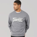 HUGO Herre Newirex Sweatshirt Mellemgrå