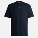 HUGO Herre Dapolino T-shirt Dark Blue