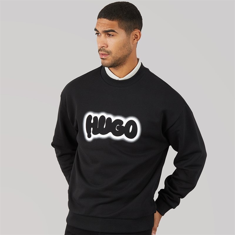 HUGO Herre T-shirt Sort