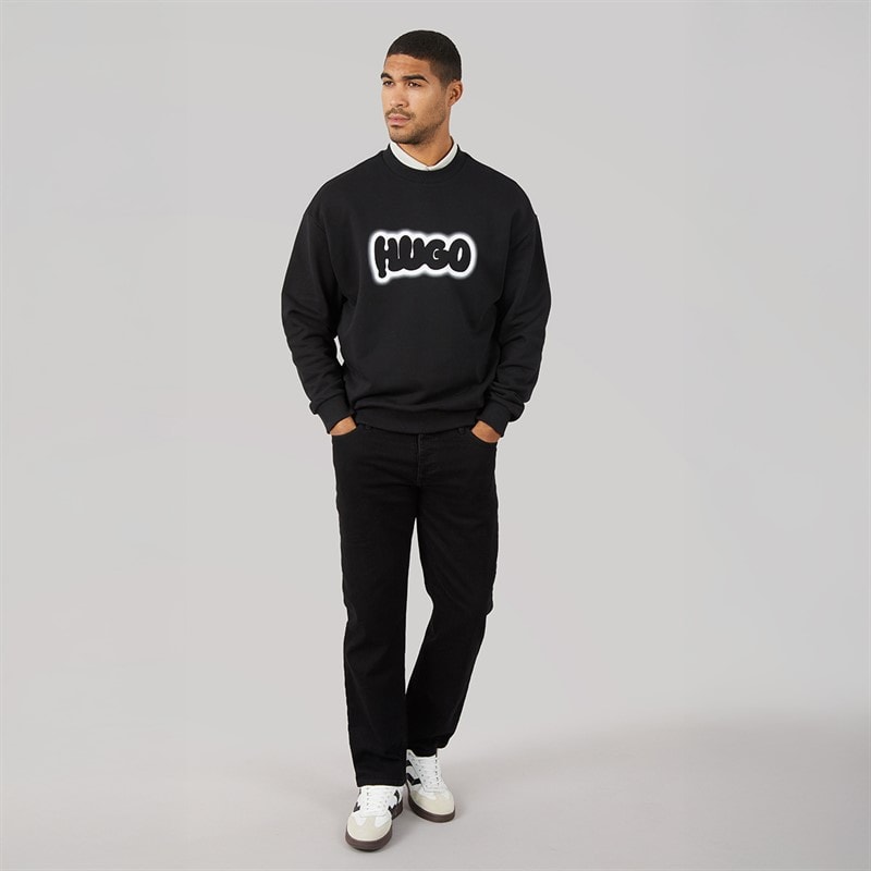 HUGO Herre T-shirt Sort - Billede 3