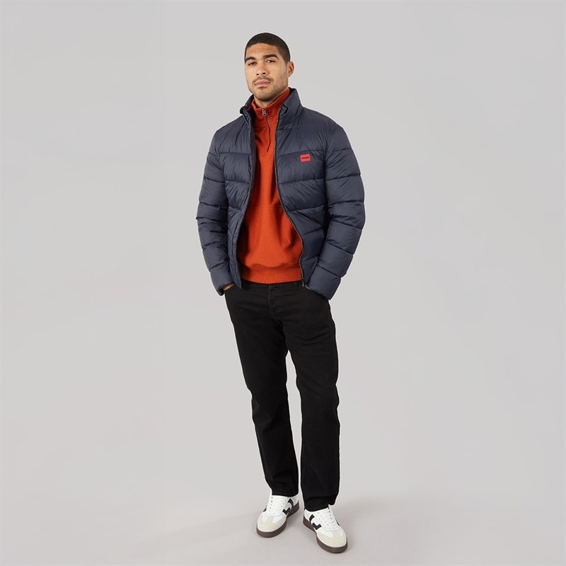HUGO Herre Balto Puffer Jakke Mørkeblå - Billede 4