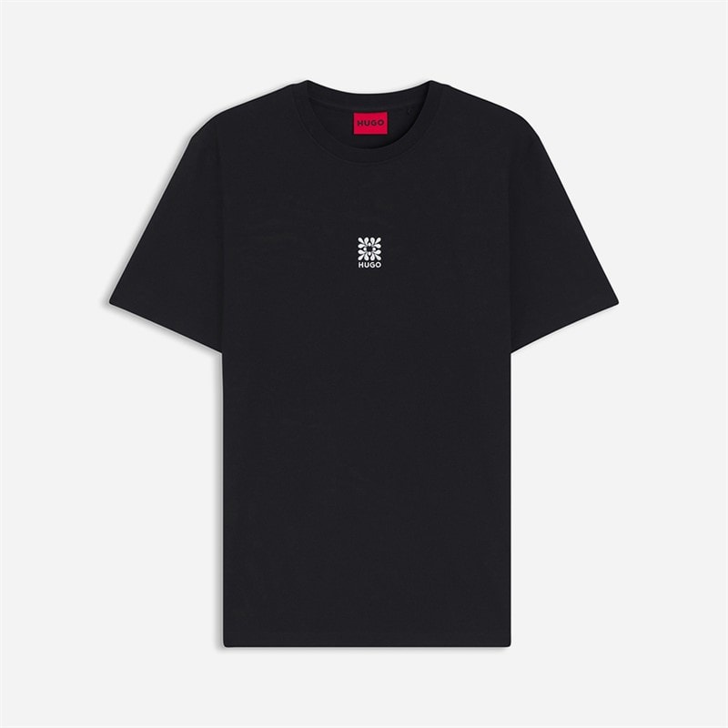 HUGO Herre Darusi T Shirt Sort - Billede 1