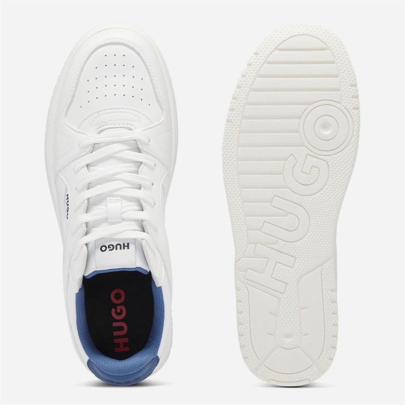 HUGO Herre Hadrian Sneakers Åben Hvid - Billede 2