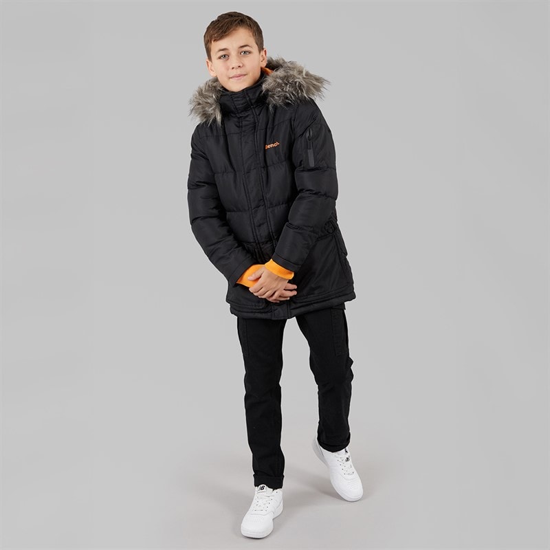 Bench Drengenes Calcott Parka Jakke Sort - Billede 4