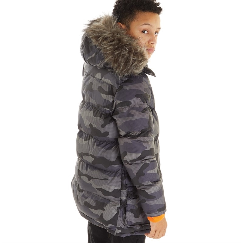 Bench Drenge Calcott Jakke Sort Digi Camo - Billede 2