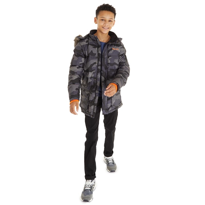 Bench Drenge Calcott Jakke Sort Digi Camo - Billede 4