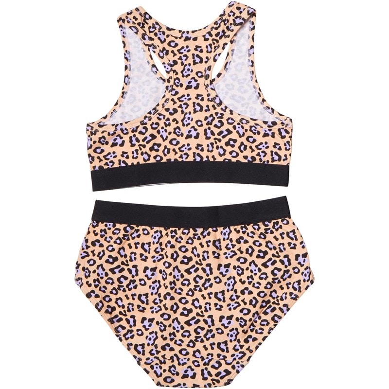 Bench Piger Crop Top Og Briefs Sæt Peach/Camo - Billede 2