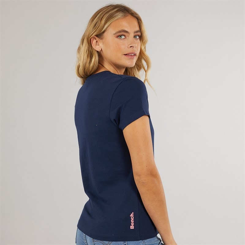 Bench Dame Wildheart T-shirt Blå - Billede 2