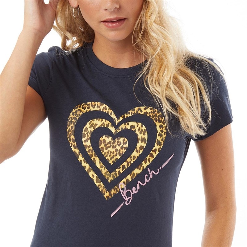 Bench Dame Wildheart T-shirt Blå - Billede 3