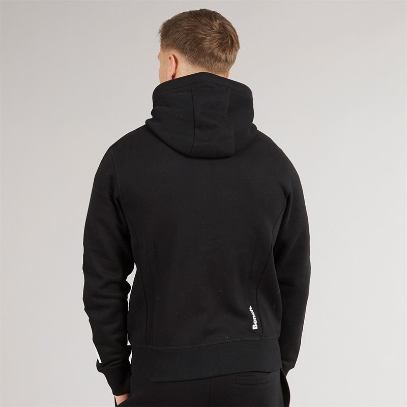 Bench Herre Maslow 22 Zip Through Hoodie Sort - Billede 2