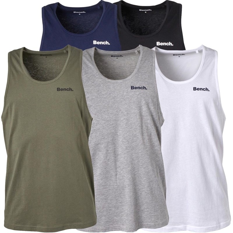 Bench Herre Kirwan Fempak Veste Sort/Hvid/Kakifarvet/Grå Melange/Blå - Billede 1