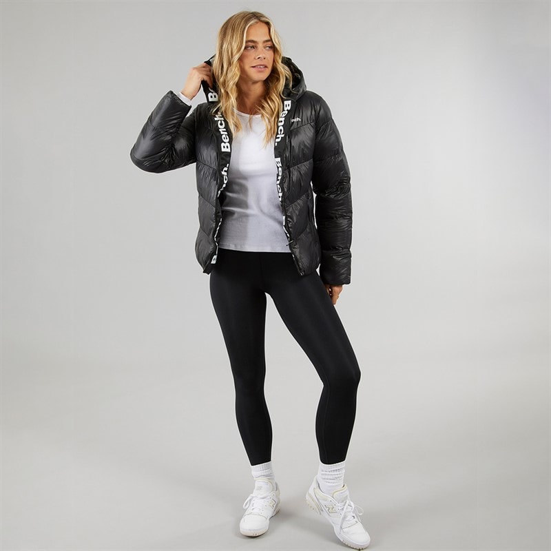 Bench Dame Phillipa Puffer Jakke Sort - Billede 4